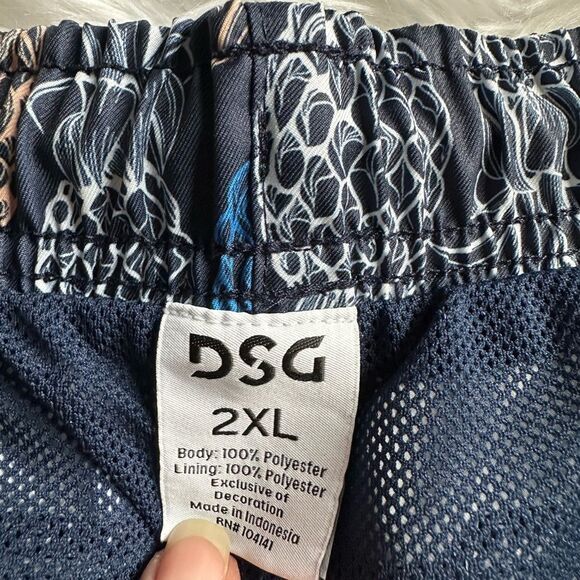 DSG Lifestyle Shorts Training Athletic Pineapple Loose Fit Swim New Mens Size 2X - Picture 11 of 11